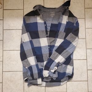 Blue Checkered Flannel